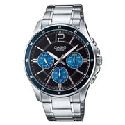 Casio MTP-1374D-2AVDF black dial stainless steel men’s watch