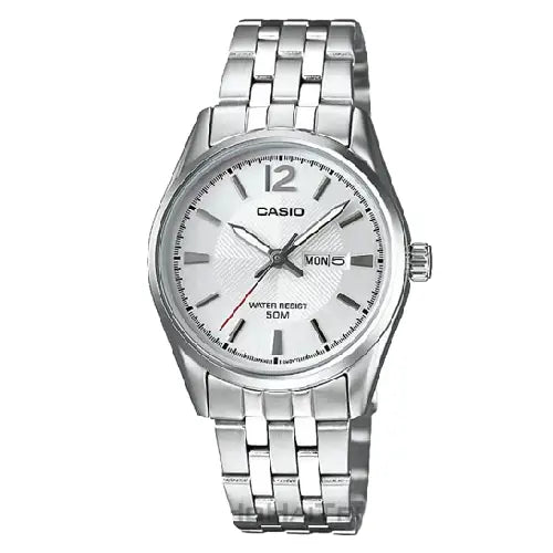 Casio Standard Analog LTP-1335D-7AVDF White Dial Stainless Steel Women's Watch