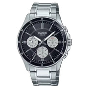 Casio MTP-1374D-1A3 black dial stainless steel men’s watch