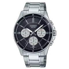 Casio Collection Analog MTP-1374D-1A3 Black Dial Stainless Steel Men's Watch