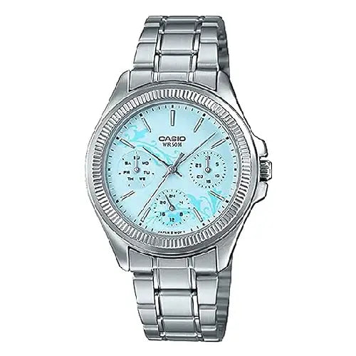 Casio Standard Analog LTP-2088D-2A2VDF Blue Dial Stainless Steel Women's Watch
