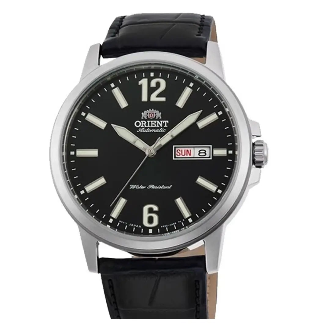 Orient Contemporary Automatic RA-AA0C04B39B Black Dial Black Leather Strap Men's Watch