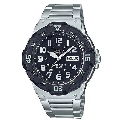 Casio Collection Analog MRW-200HD-1BVDF Black Dial Stainless Steel Men's Watch