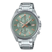 Casio Edifice Chronograph EFV-610DE-3AUDF Green Dial Stainless Steel Men's Watch