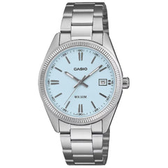 Casio Enticer Quartz Fluted 35mm UTP-1302PD-2A2VDF Sky Blue Dial Stainless Steel Unisex Watch