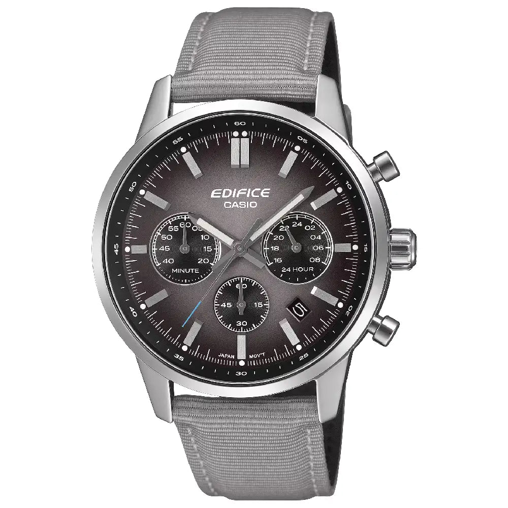 Casio Edifice EFR-575C-8A grey gradient dial men’s watch front view