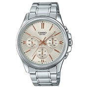Casio Collection Analog MTP-1375D-7A2VDF Silver Dial Stainless Steel Men's Watch