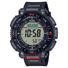 Casio ProTrek PRG-340-1DR Digital Tough Solar Triple Sensor Black Digital Dial 51.7mm Resin Strap Men's Watch