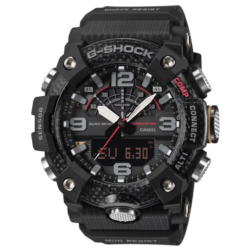 Casio G-Shock Mudmaster GG-B100X-1A black dial 51mm resin strap men's watch