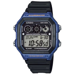 Casio Sports Timer Digital AE-1300WH-2AVDF Black Dial Resin Strap Men's Watch