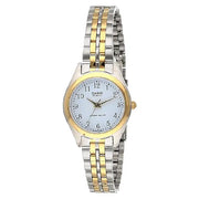 Casio Enticer Ladies Analog LTP-1129G-7BRDF White Dial Stainless Steel Women's Watch