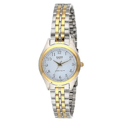 Casio Enticer Ladies Analog LTP-1129G-7BRDF White Dial Stainless Steel Women's Watch