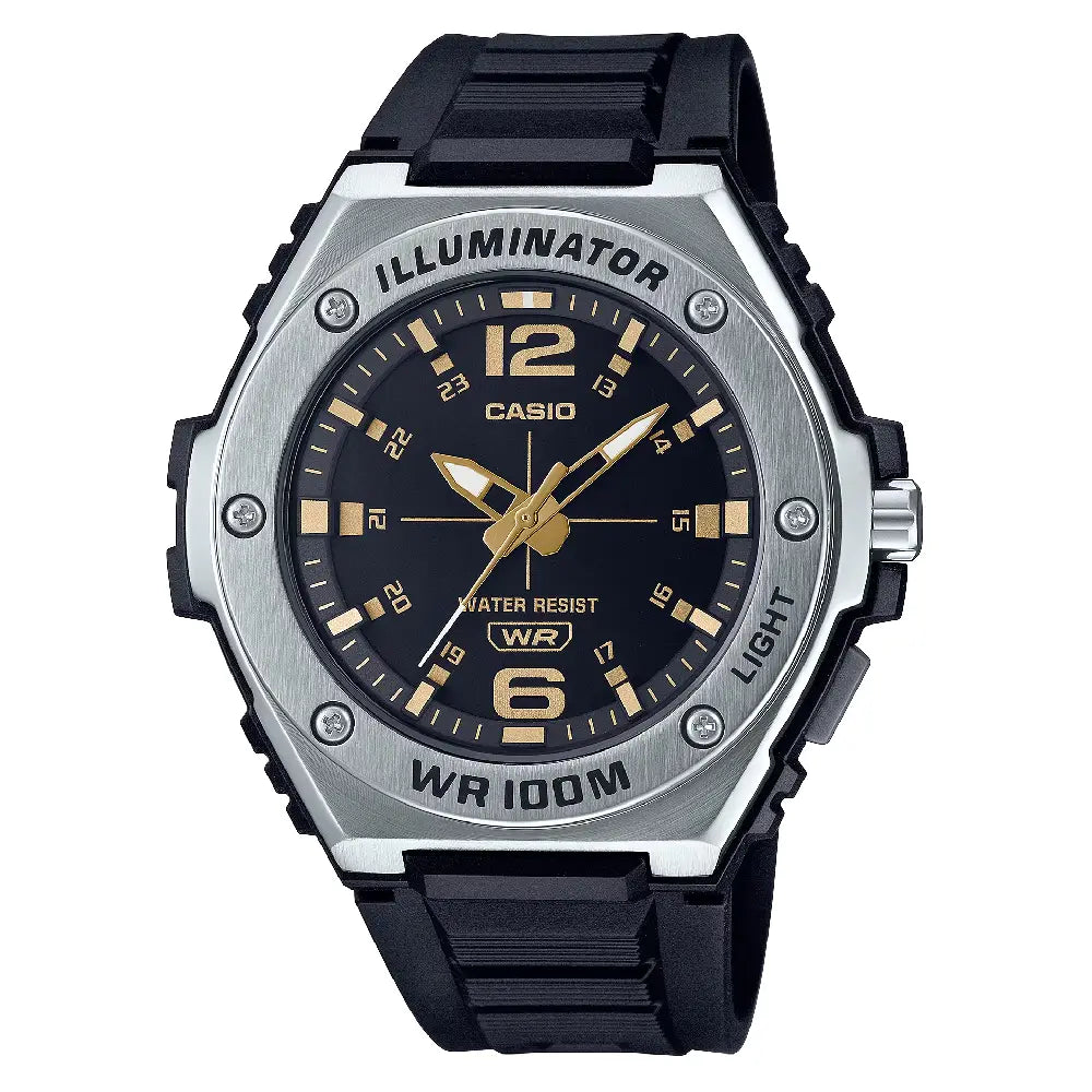 Casio Analog MWA-100H-1A2VDF Black Dial Resin Strap Men's Watch