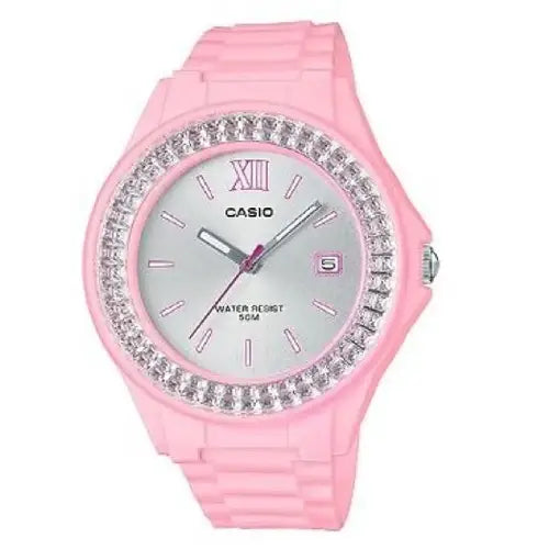 Casio Youth Analog LX-500H-4E4VDF Silver Dial Resin Strap Women's Watch