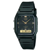 Casio Analog-Digital AW-48HE-1AVDF Black Dial Stainless Steel Unisex Watch