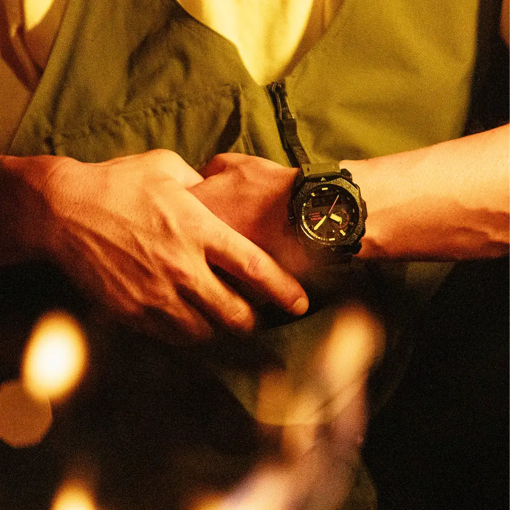 Casio Pro Trek Climber Line Bonfire PRW-6900BF-1 Black Textured Dial 44.8mm Resin Strap Men's Watch