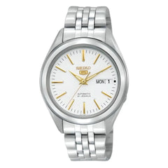 Seiko 5 SNKL17K1 Automatic 21 Jewels White Dial 37mm Stainless Steel Men's Watch