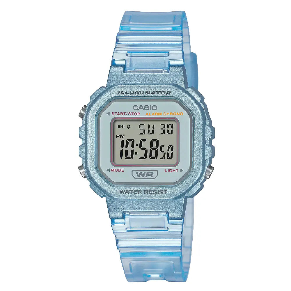 Casio Ladies Digital LA-20WHS-2ADF Blue Dial Resin Strap Women's Watch