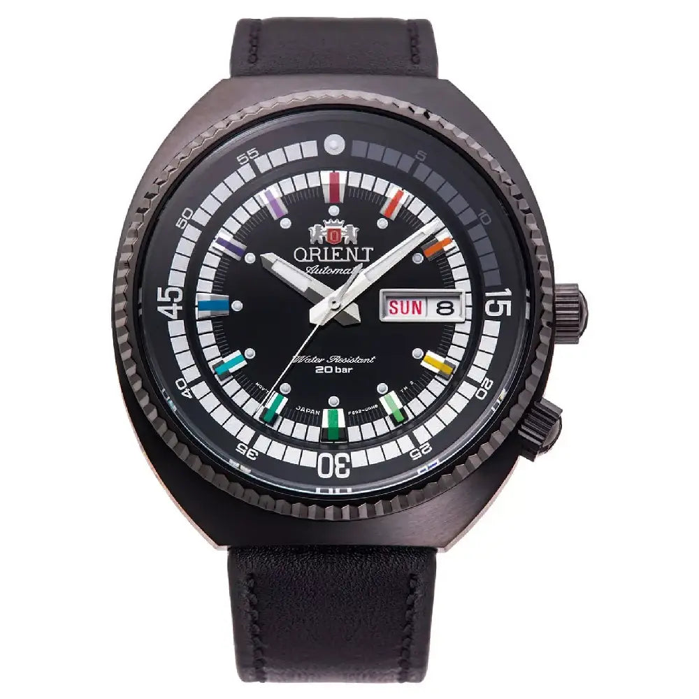 Orient RA-AA0E07B19B Neo-Classic Sports Limited Edition Automatic Black Dial Leather Strap Men's Watch