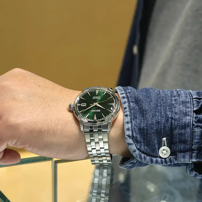 Seiko Presage SARY271 Green Dial Men's Watch – MonaWatch