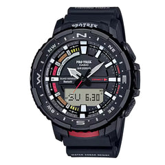 Casio Pro Trek Angler Line PRT-B70-1DR Black Dial 50.8mm Resin Strap Men's Watch