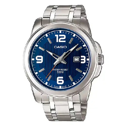 Casio Collection Analog MTP-1314D-2AVDF Blue Dial Stainless Steel Men's Watch