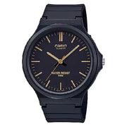 Casio Standard Analog MW-240-1E2VDF Black Dial Resin Strap Men's Watch