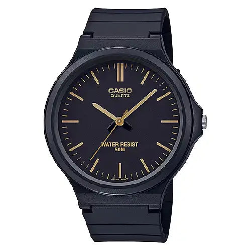 Casio Standard Analog MW-240-1E2VDF Black Dial Resin Strap Men's Watch