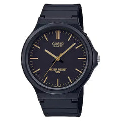 Casio Standard Analog MW-240-1E2VDF Black Dial Resin Strap Men's Watch