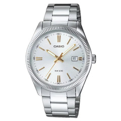 Casio Collection Analog MTP-1302D-7A2VDF Silver Dial Stainless Steel Men's Watch