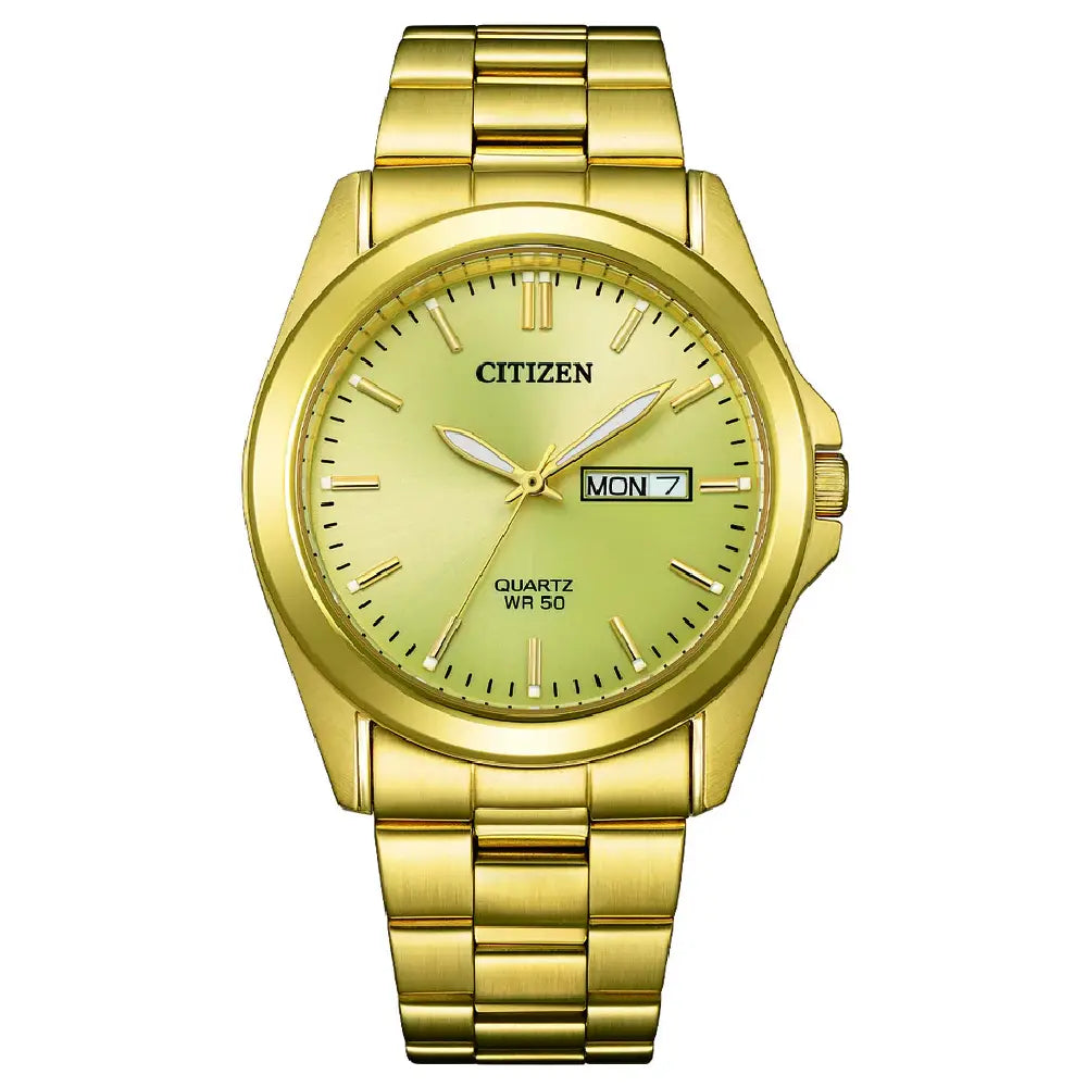 Citizen Quartz Standard BF0583-59P Champagne Gold Dial 39.4mm Stainless Steel Men's Watch