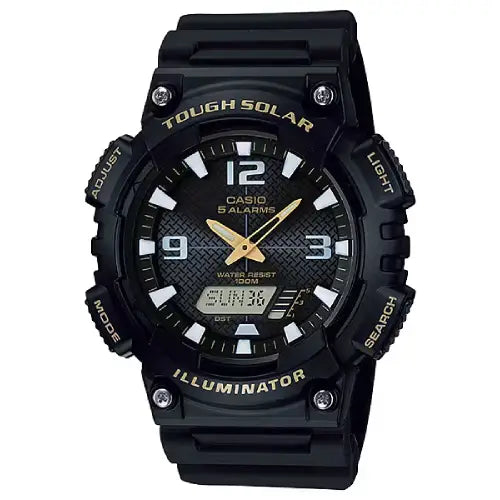 Casio Analog-Digital AQ-S810W-1BVDF Black Dial Resin Strap Men's Watch