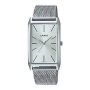 Casio Enticer Ladies Analog LTP-E156M-7ADF Silver Dial Stainless Steel Women's Watch