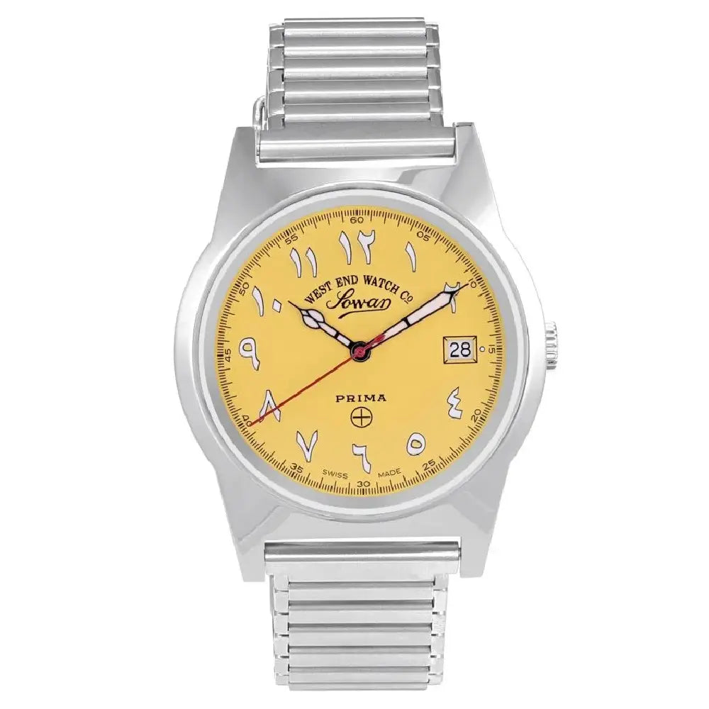 West End Quartz Analog Souq Collection 6841.10.3371R Yellow Dial 38mm Stainless Steel Unisex Watch