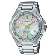 Casio Enticer MTP-RS100S-7AVDF Solar Powered Analog White Dial Stainless Steel Men's Watch