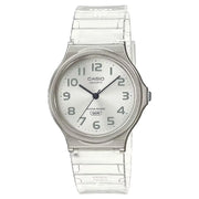 Casio MQ-24S-7BDF unisex analog watch with white dial resin strap