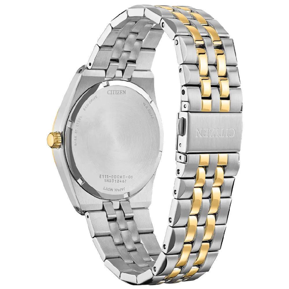 Citizen Corso BM7334-58E men's watch front view black dial bracelet