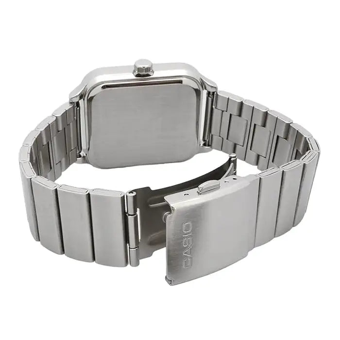 Casio Enticer MTP-M305D-9AVDF Multi-Hand Moon Phase Analog Beige Dial Stainless Steel Men's Watch