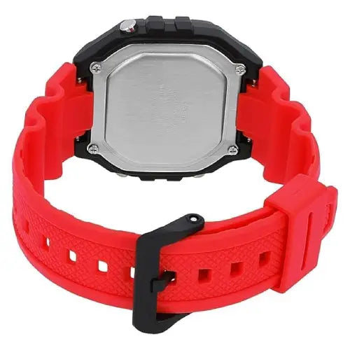 Casio Digital W-218H-4BVDF Black Display Dial Resin Strap Men's Watch