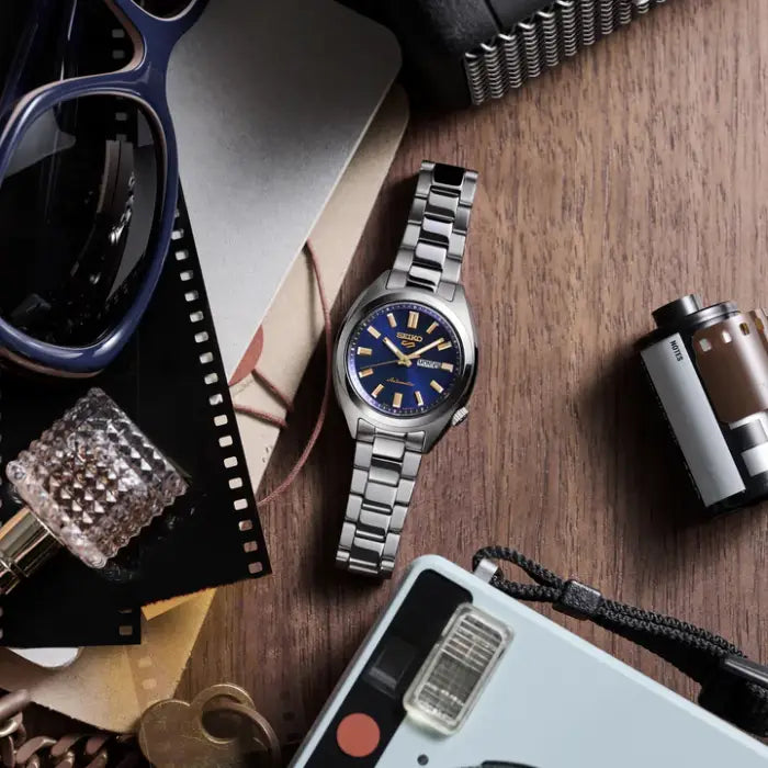 Seiko SRRA009 SRE021 navy dial stainless steel women's watch