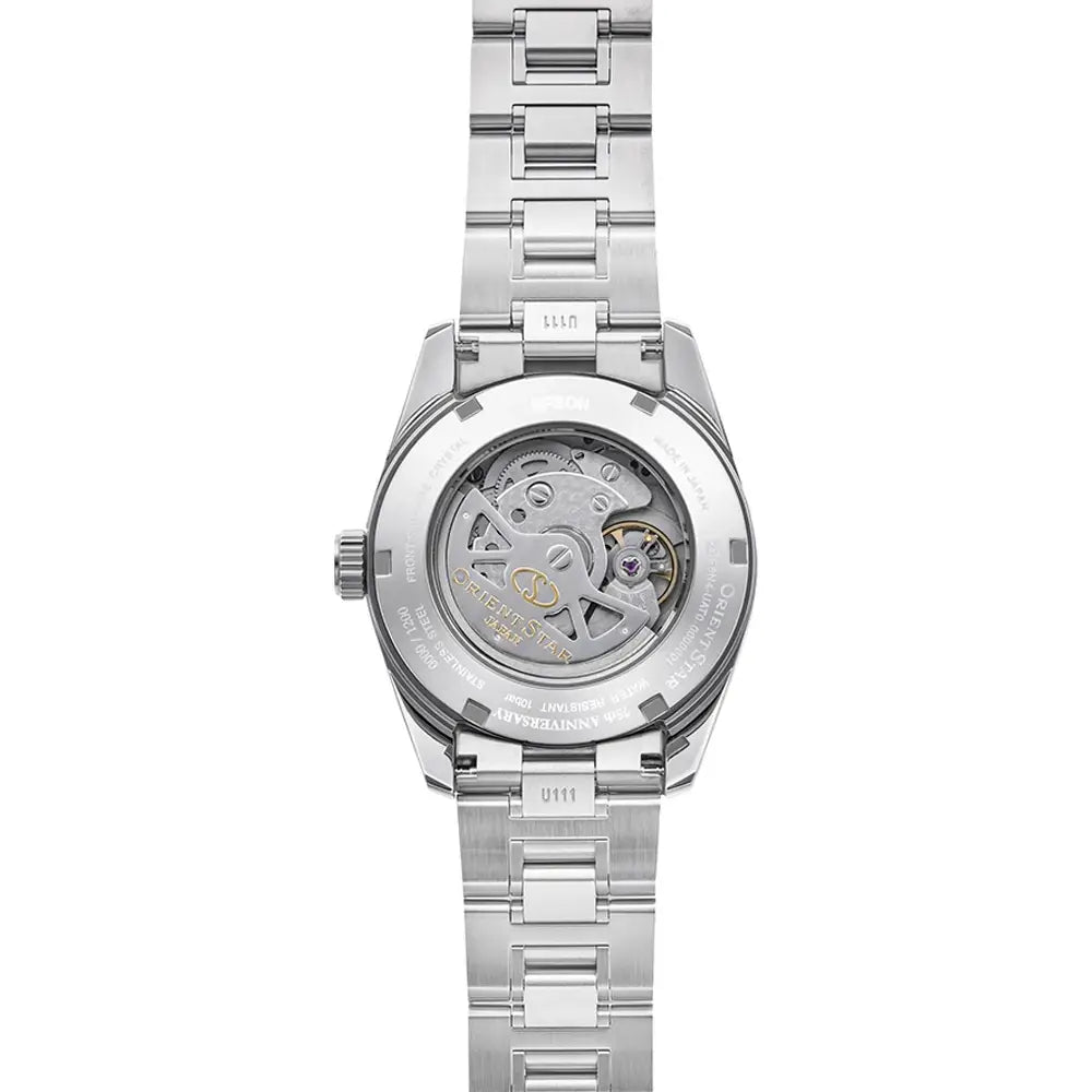 Orient Star RE-AU0114E00B 75th Anniversary limited edition men's watch rear view