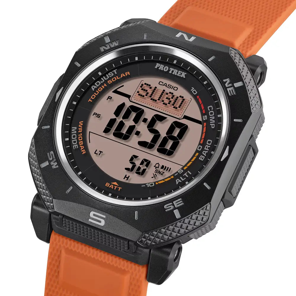 Casio Pro Trek PRG-69-4D analog adventure watch angled product shot