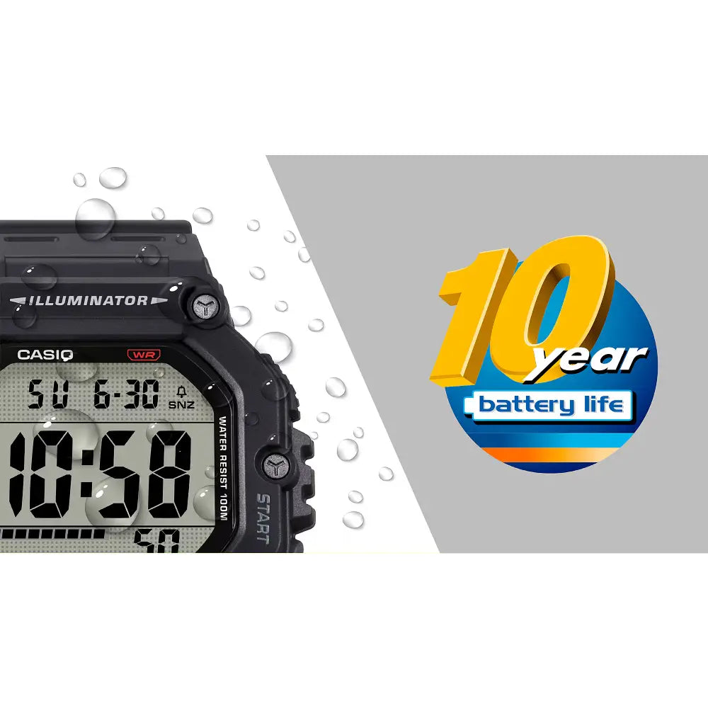 Casio Digital Heavy-Duty AE-1600H-8BVDF Black Dial Resin Strap Men's Watch