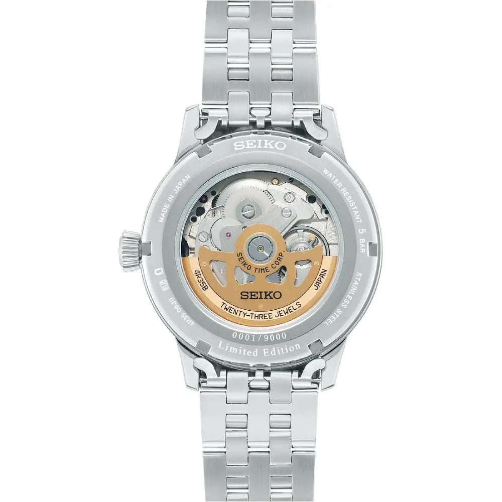 Seiko Presage SRPK93J1 Limited Edition "Night-Time Tokyo" Automatic Cocktail Time Black Dial 40.5mm Stainless Steel Men's Watch