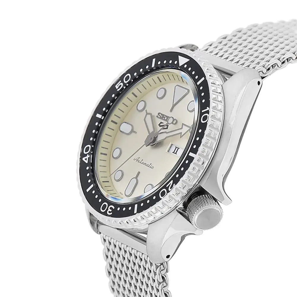 Seiko 5 Sports SRPE75K1 Automatic "5KX" Specialist Style Champagne Dial 42.5mm Hybrid Strap Men's Watch