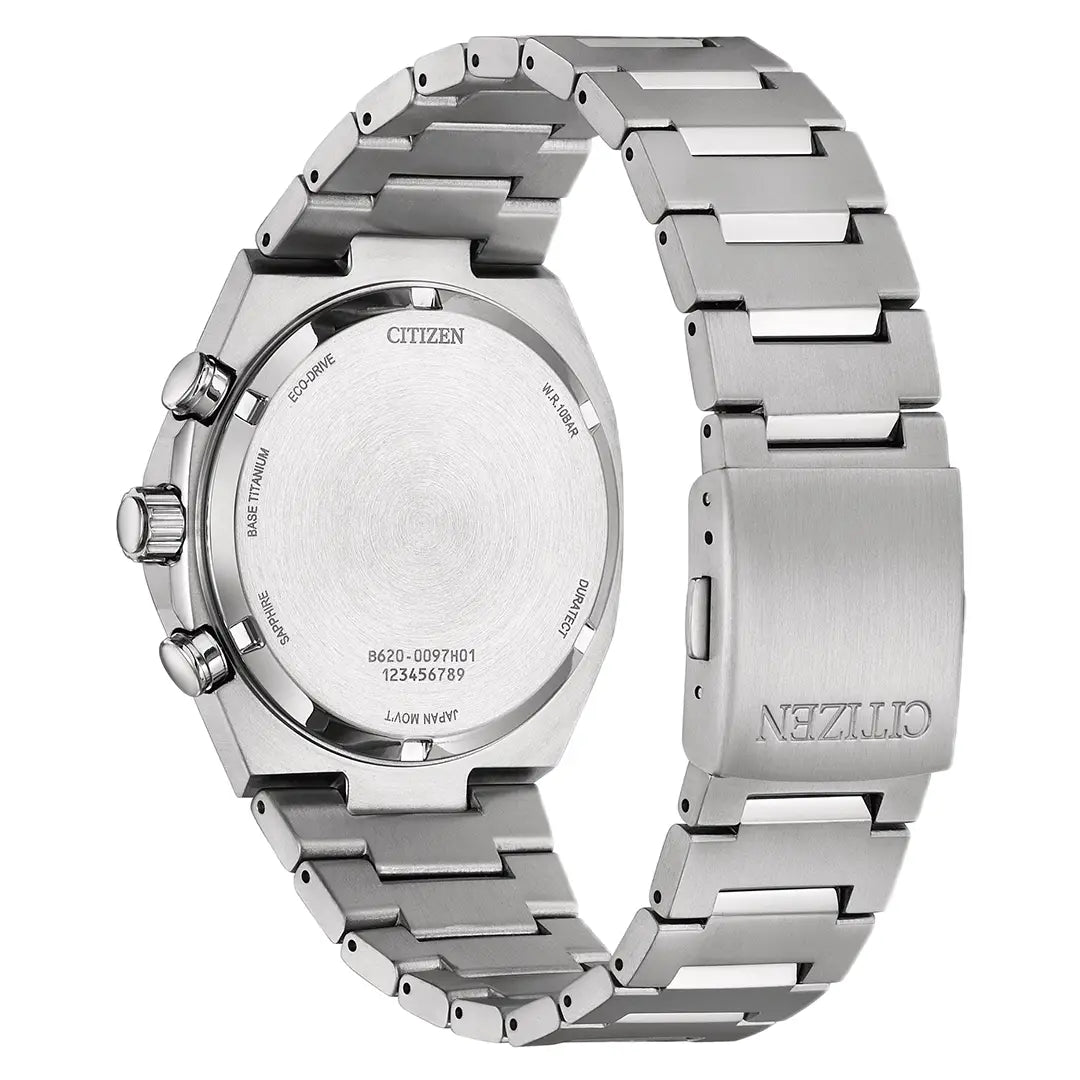 Citizen Eco-Drive Chronograph CA4610-85X Green Dial Titanium Men's Watch