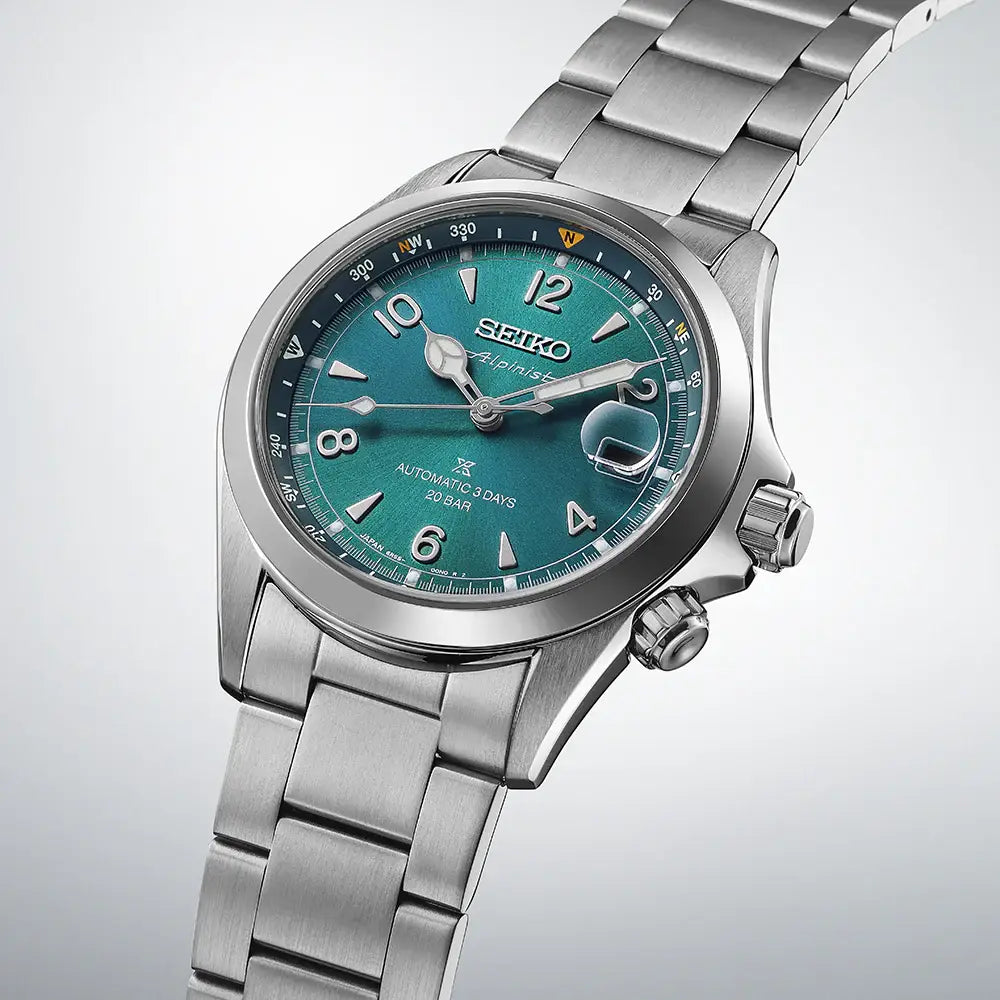 Seiko Prospex SPB503J1 Automatic Alpinist "Tealpine" Teal Dial 39.5mm Stainless Steel Men's Watch