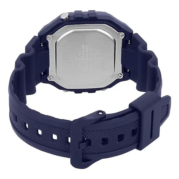 Casio Digital W-218H-2AVDF Black Display Dial Resin Strap Men's Watch