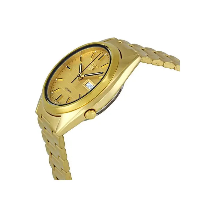 Seiko 5 Automatic SNKL72K1 Gold Dial Gold Tone 37mm Stainless Steel Men's Watch