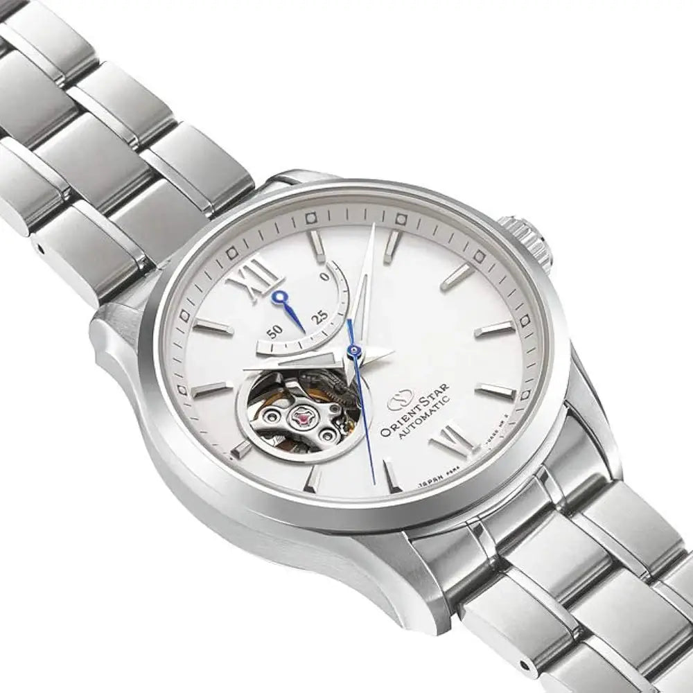 Orient Star RE-AT0003S Automatic Open Heart White Dial 39.3mm Stainless Steel Men's Watch